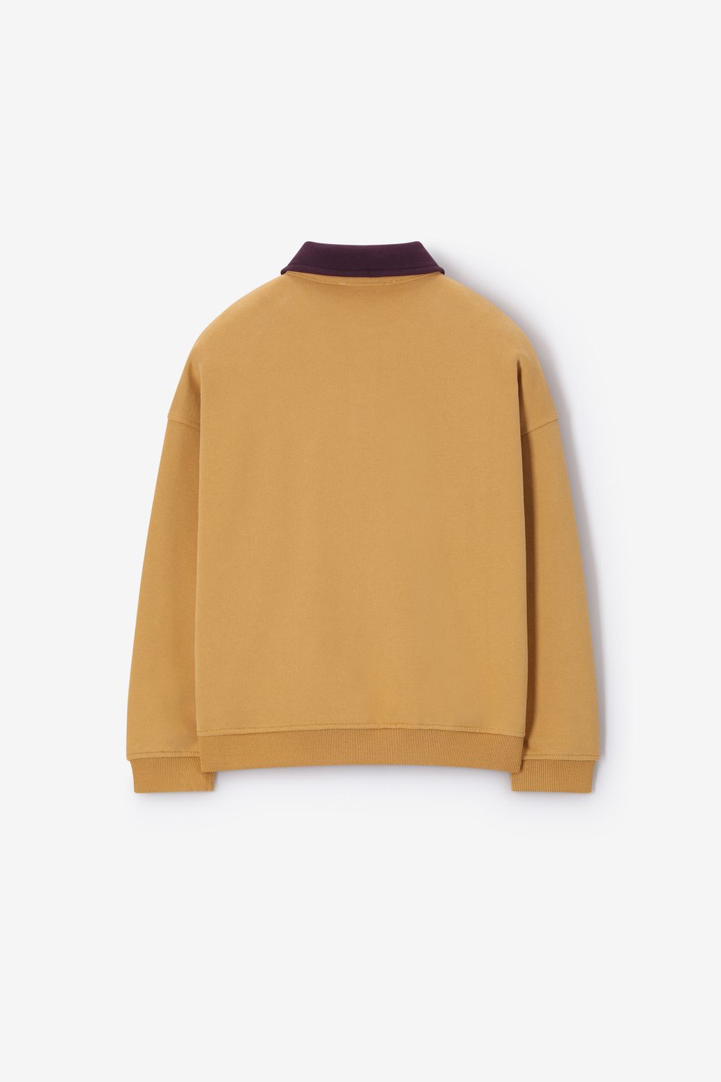 Sweat polo - jaune foncé