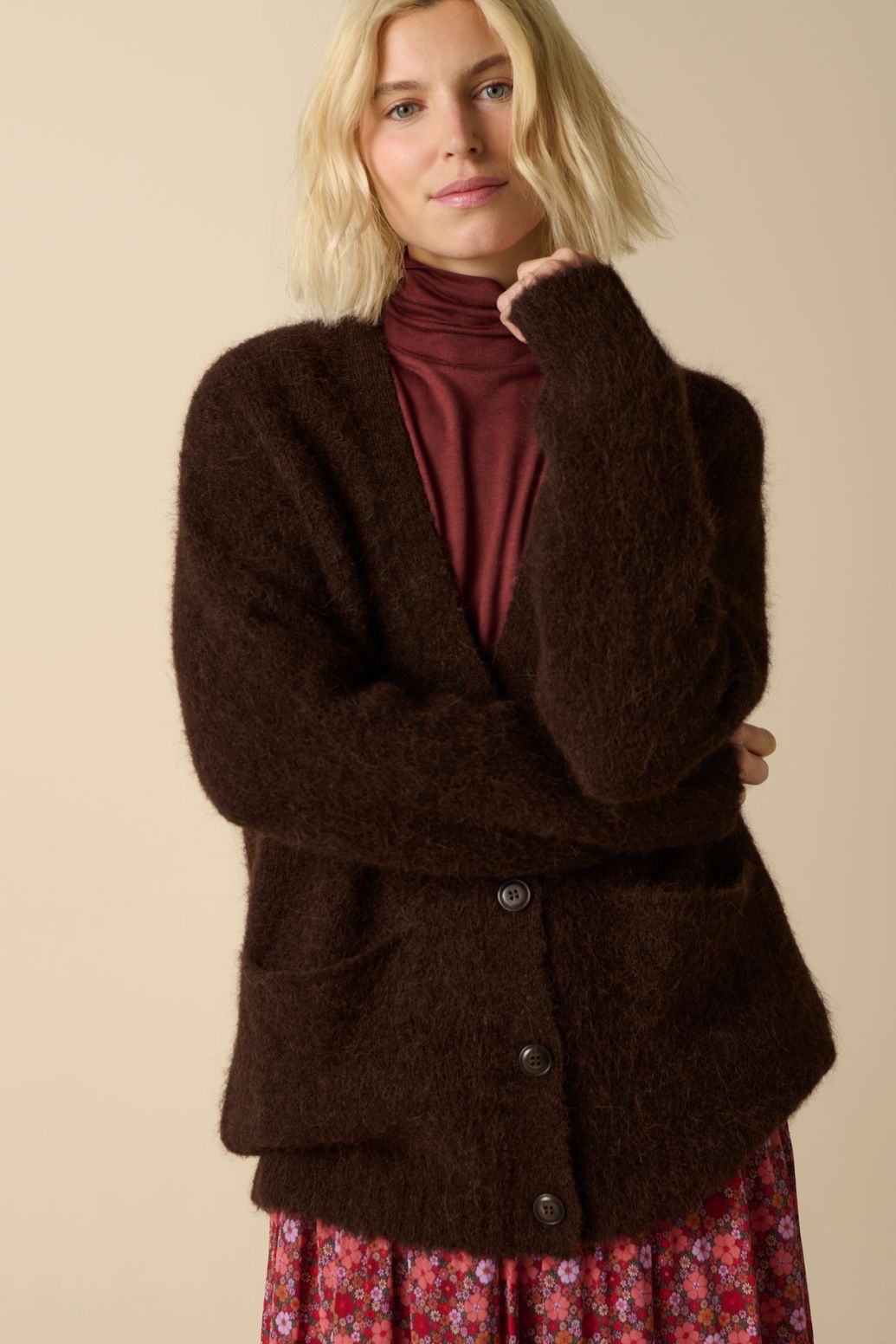 Gilet en laine - marron