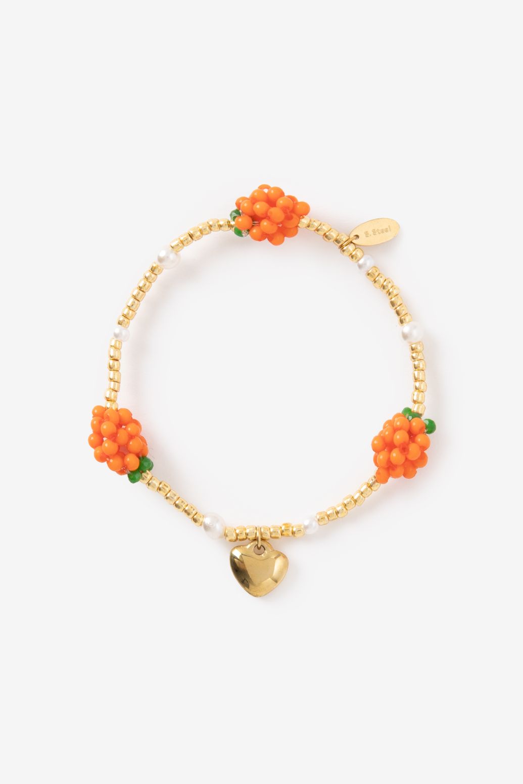 Bracelet avec oranges - blanc