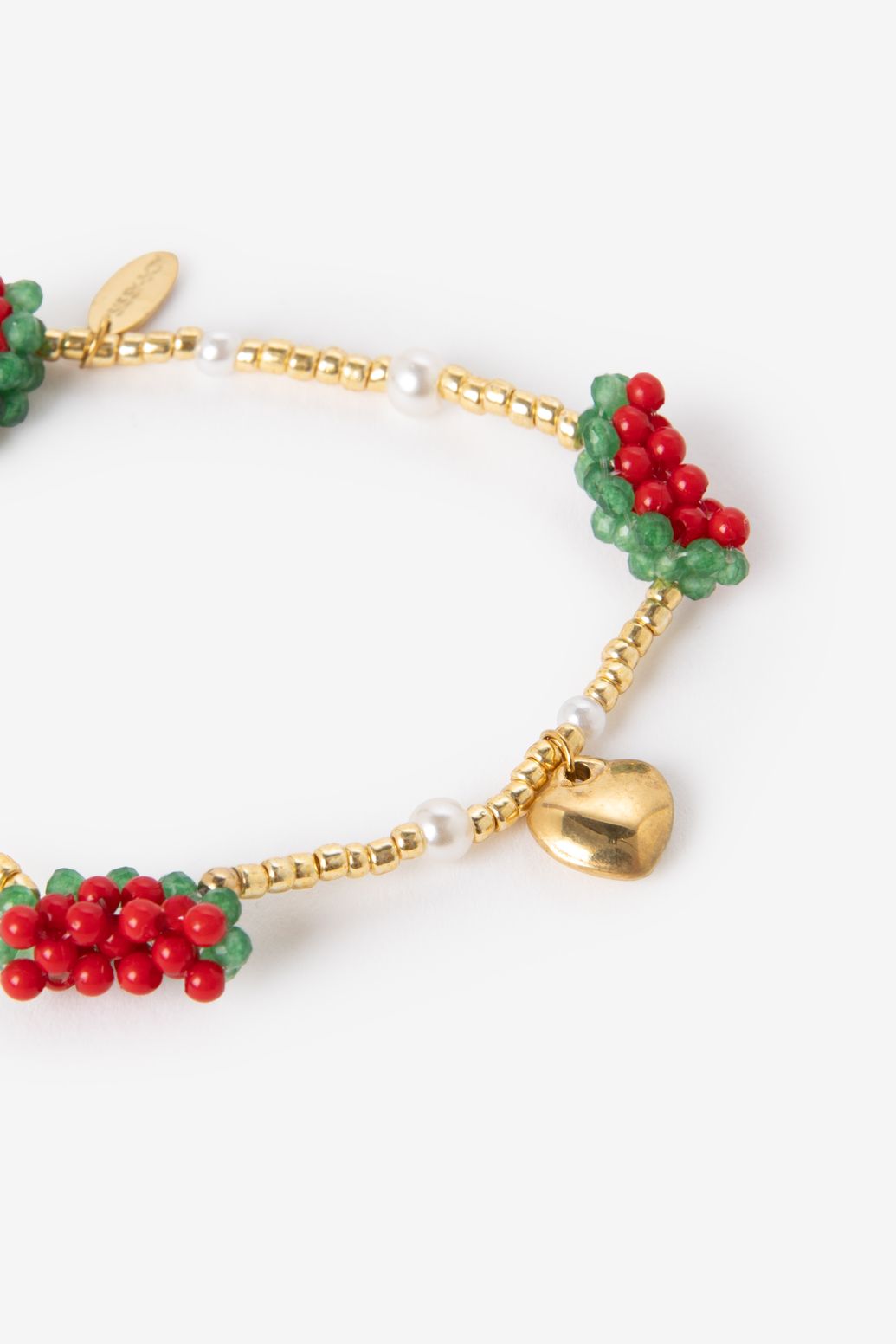 Armband mit Wassermelonen-Details - weiß