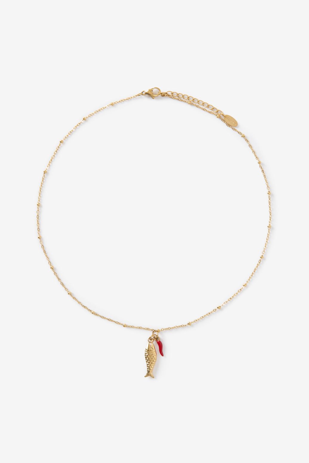 Gold-plated Kette mit Fisch-Anhänger