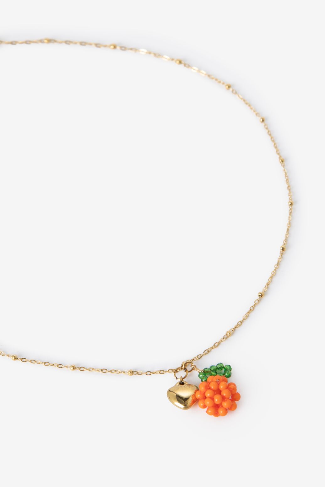 Gold-plated Kette mit Orange