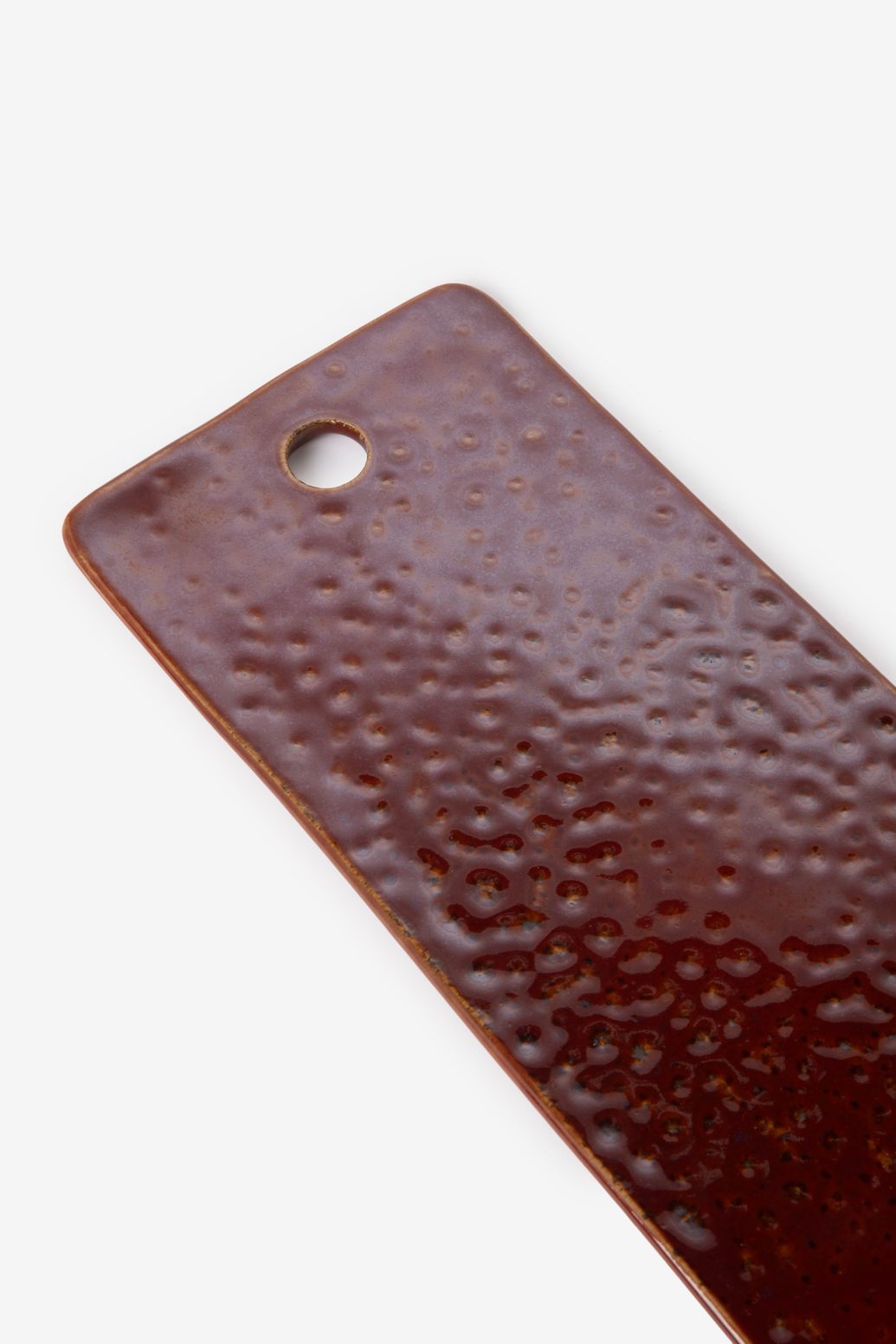 Donkerbruine serveerplank glaze