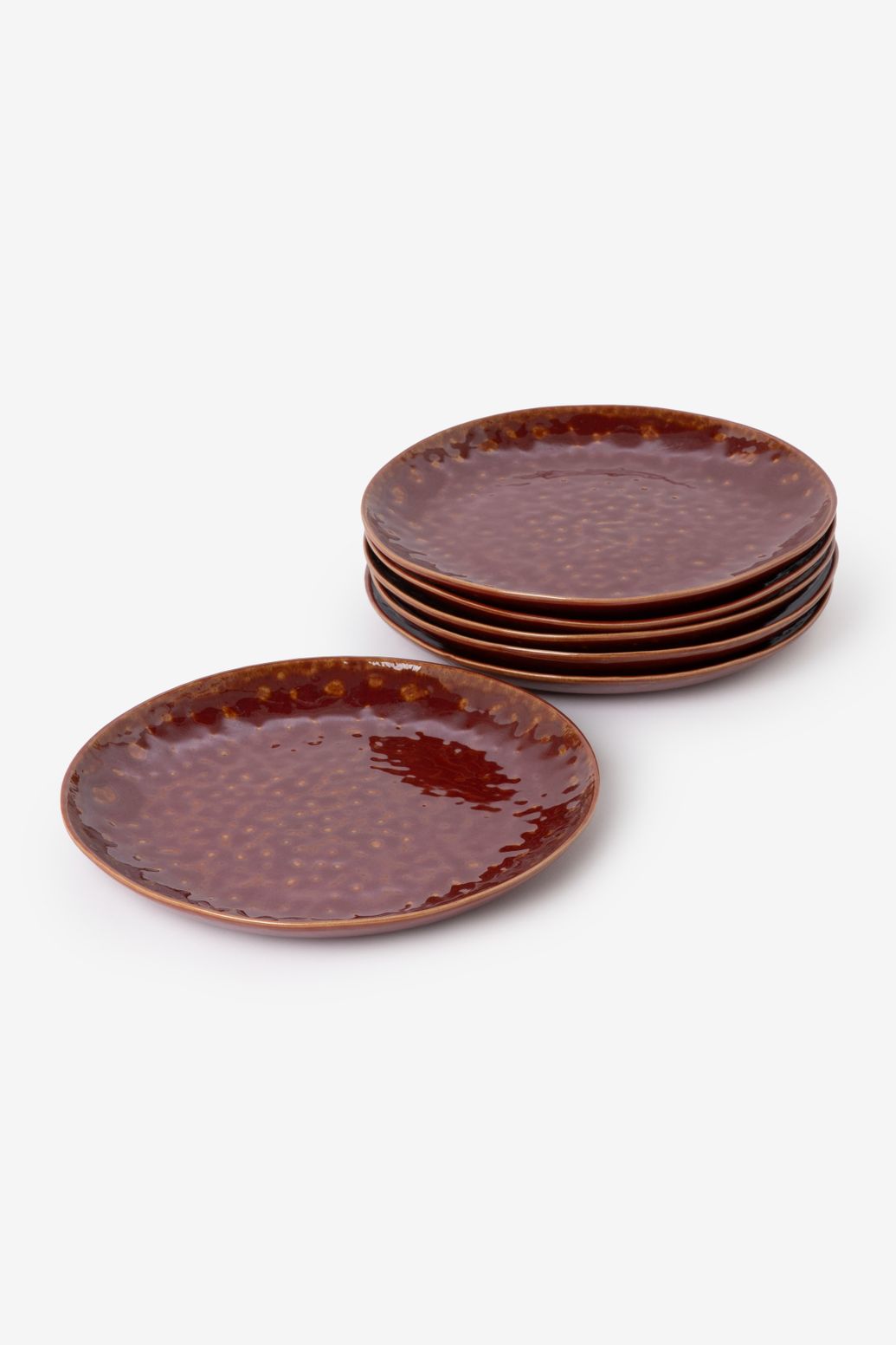 Donkerbruin glaze dinerbord