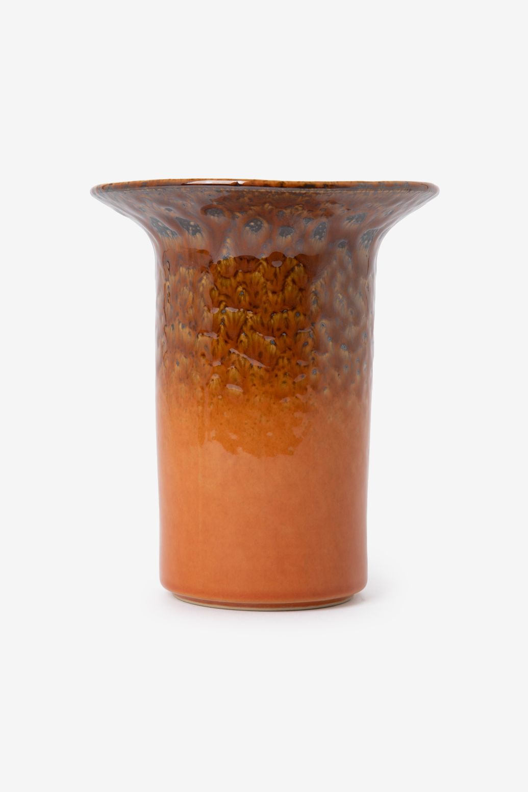 Glasvase Weaving - orange