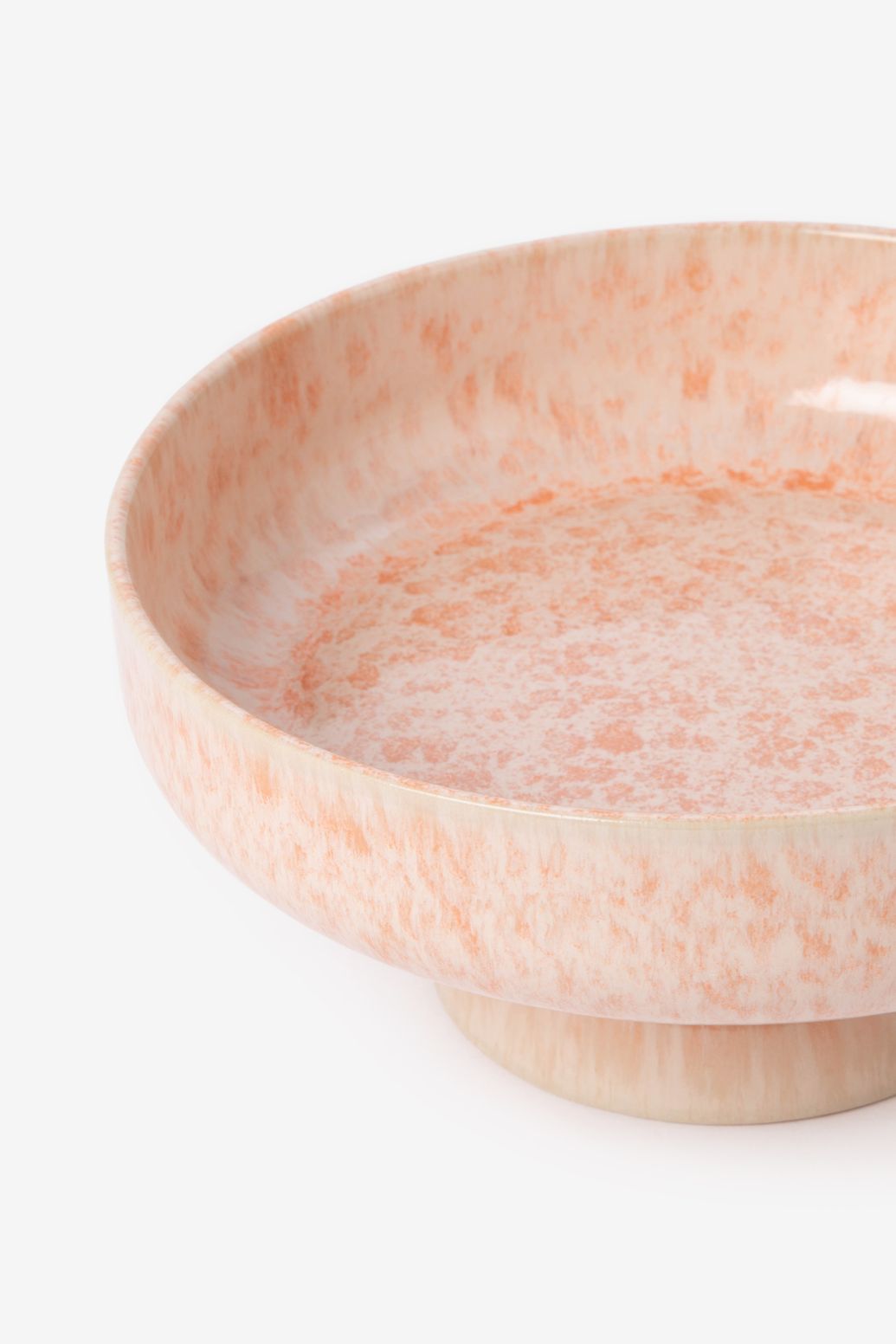 Oranje glaze fruitschaal