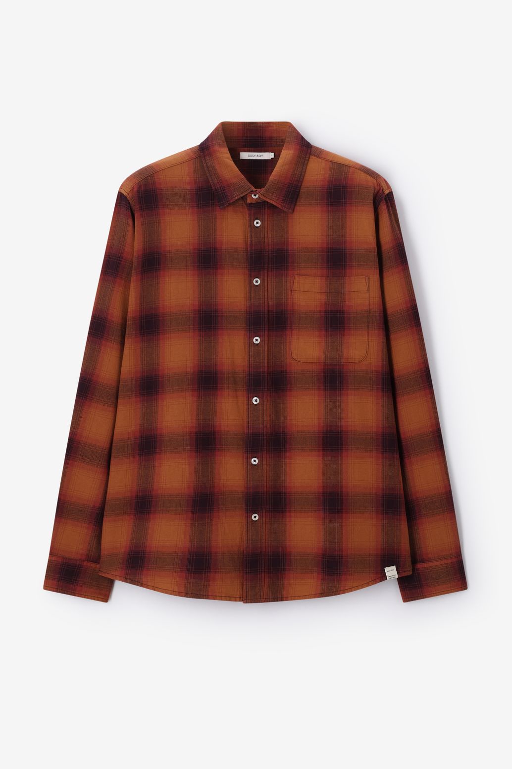 Chemise à carreaux - marron