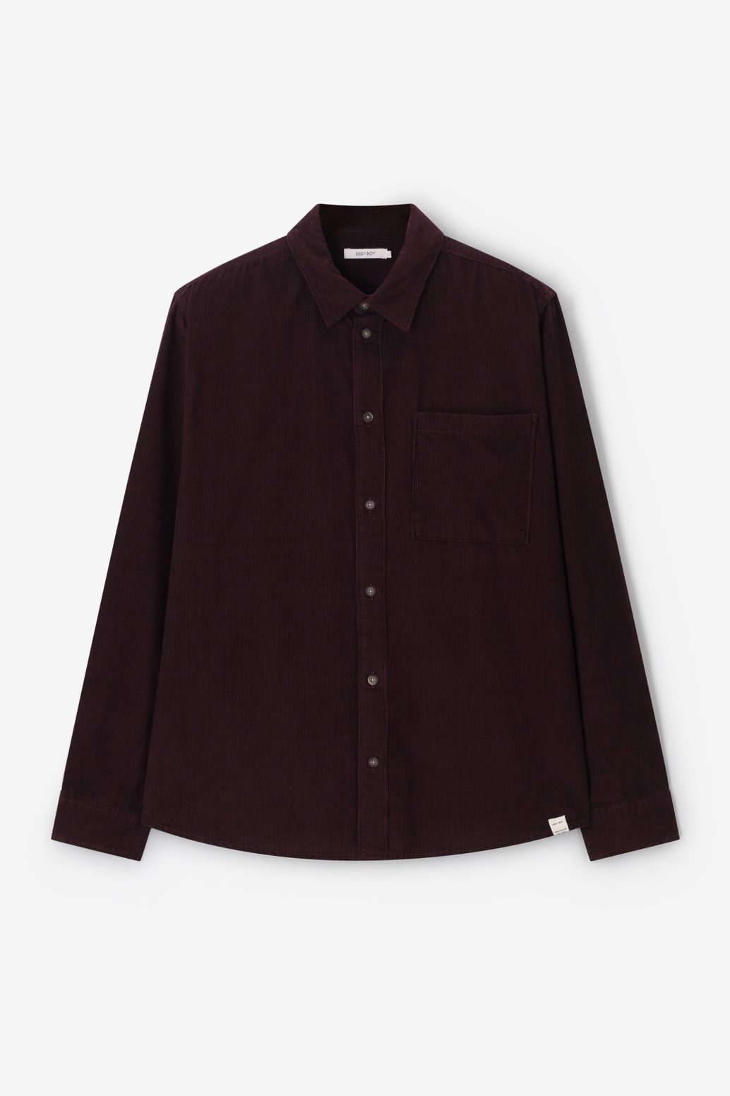 Chemise en velours côtelé - marron foncé