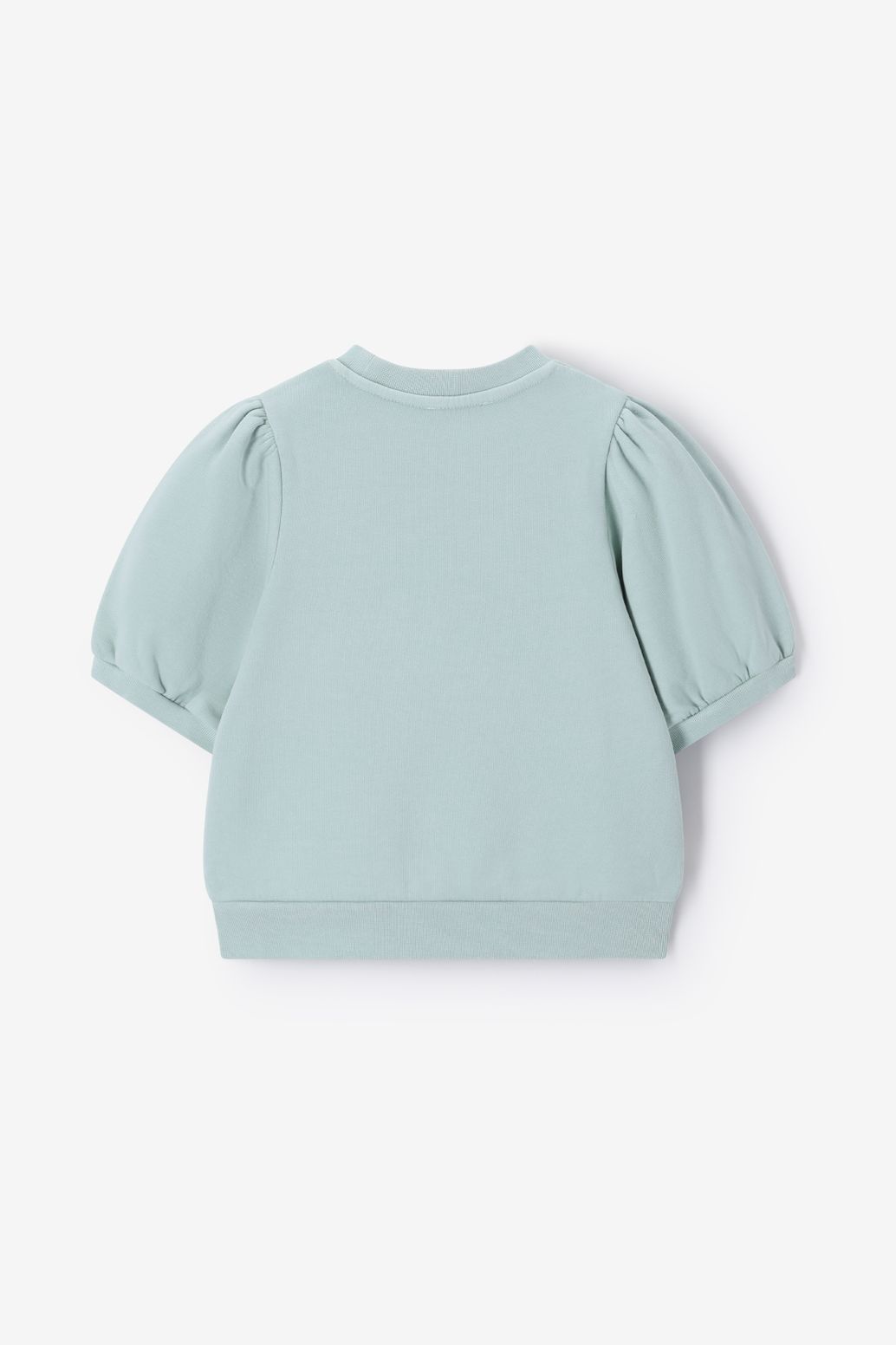 Sweat avec manches bouffantes - vert clair