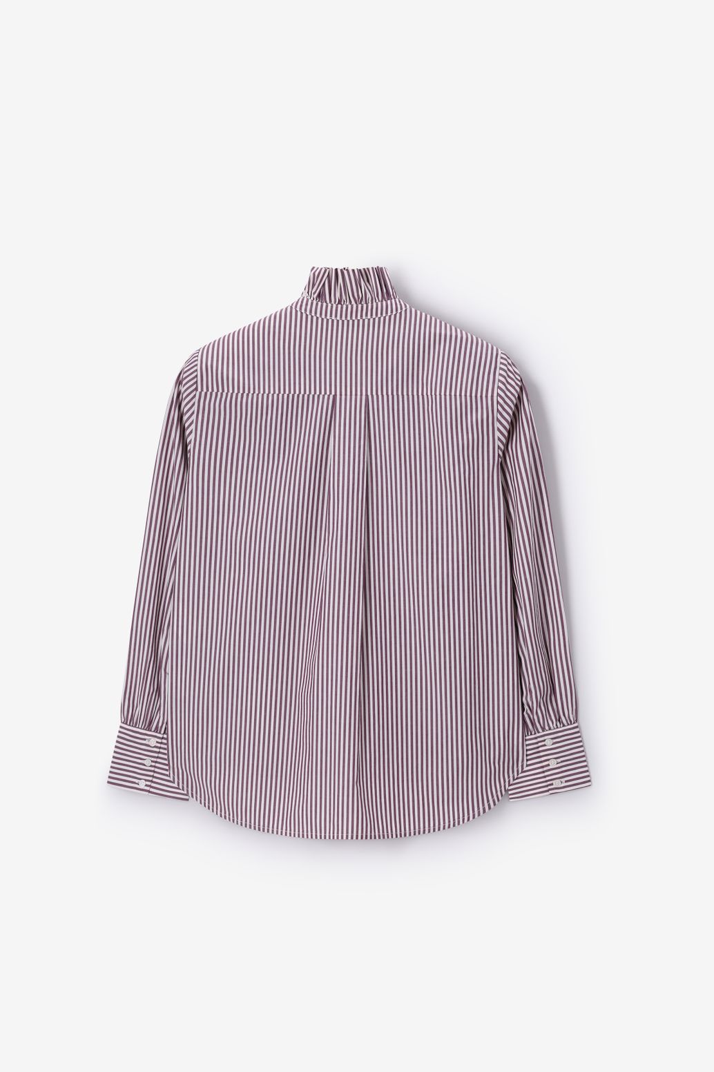 Donkerrode gestreepte blouse