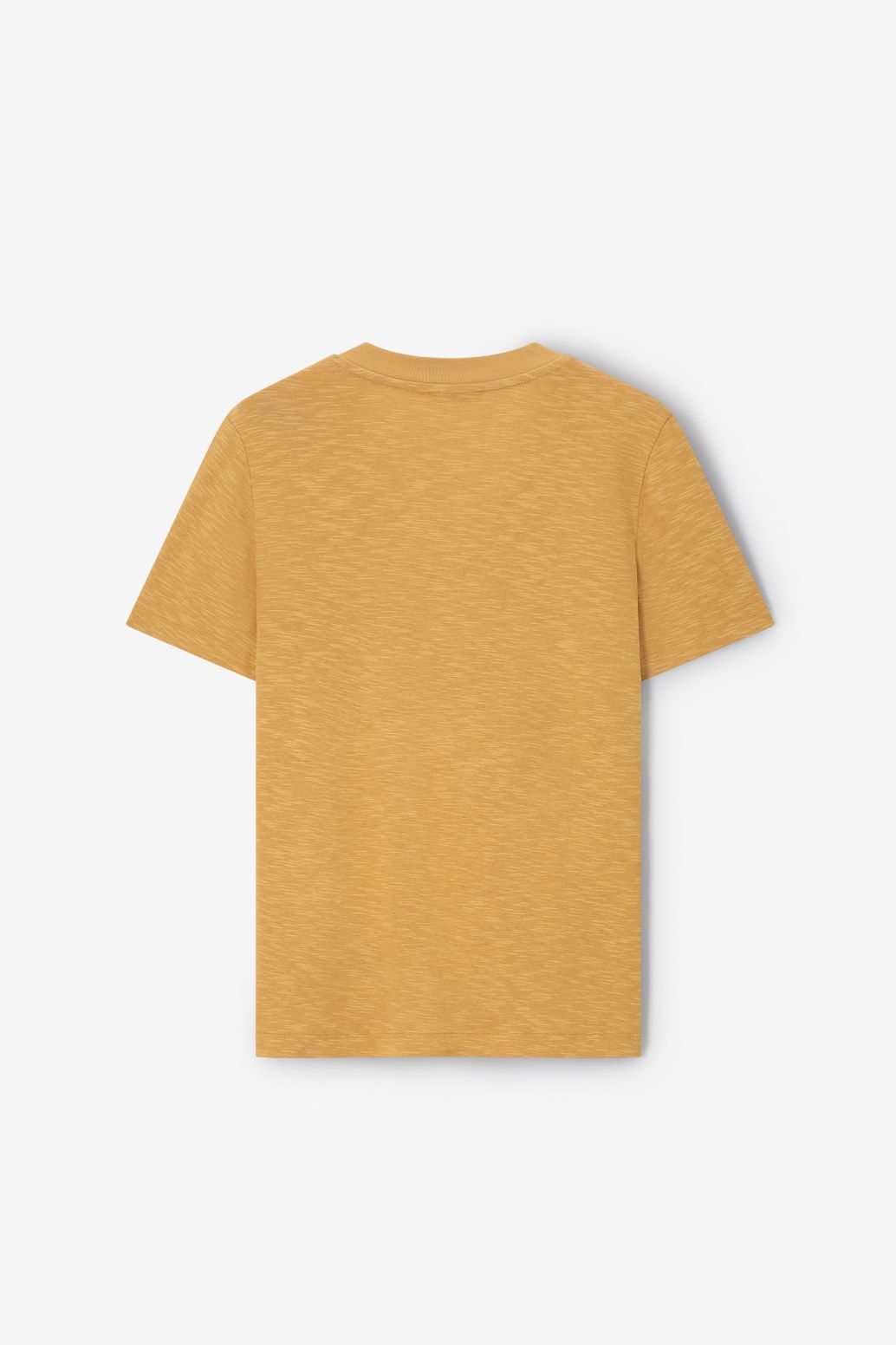 T-Shirt mit V-Ausschnitt - senfgelb