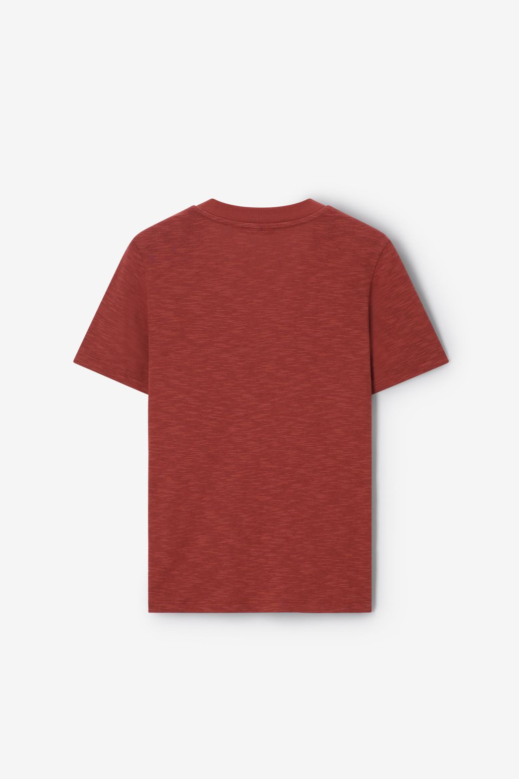 T-Shirt mit V-Ausschnitt - dunkelrot