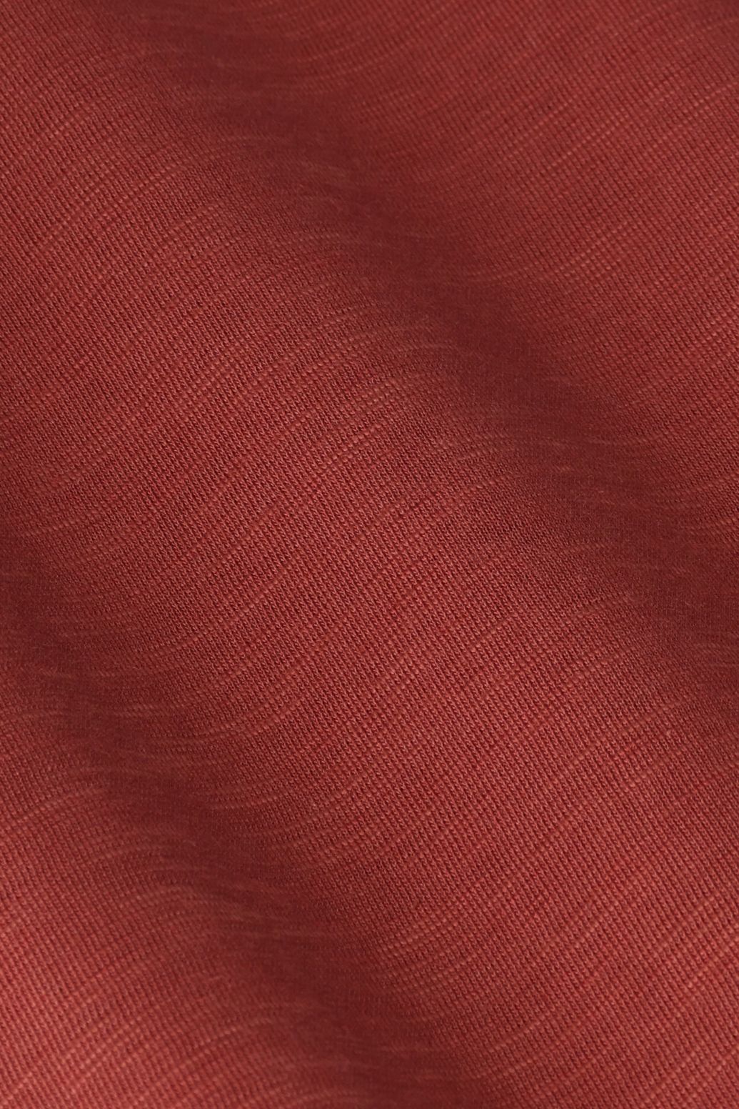 T-Shirt mit V-Ausschnitt - dunkelrot