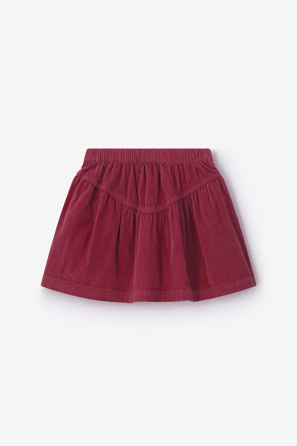 Rode corduroy rok