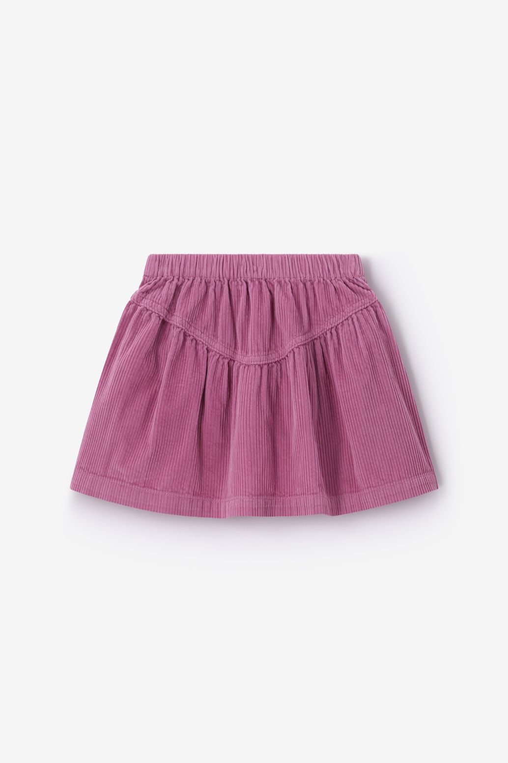 Paarse corduroy rok
