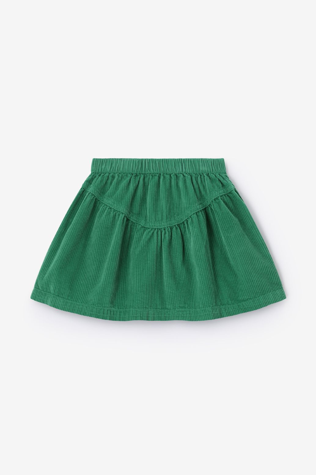 Groene corduroy rok