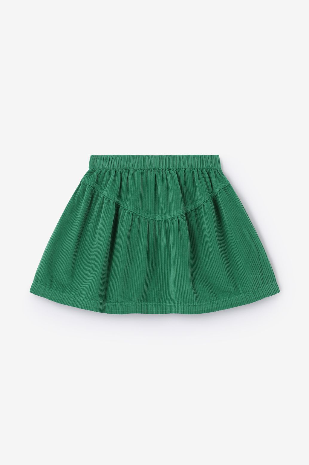 Groene corduroy rok