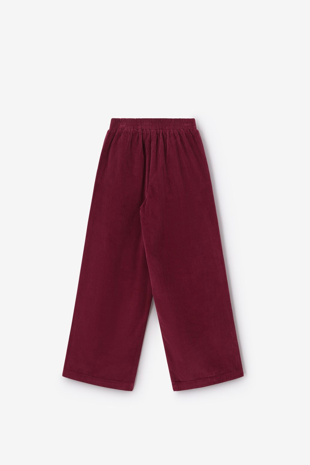 Donkerrode corduroy broek