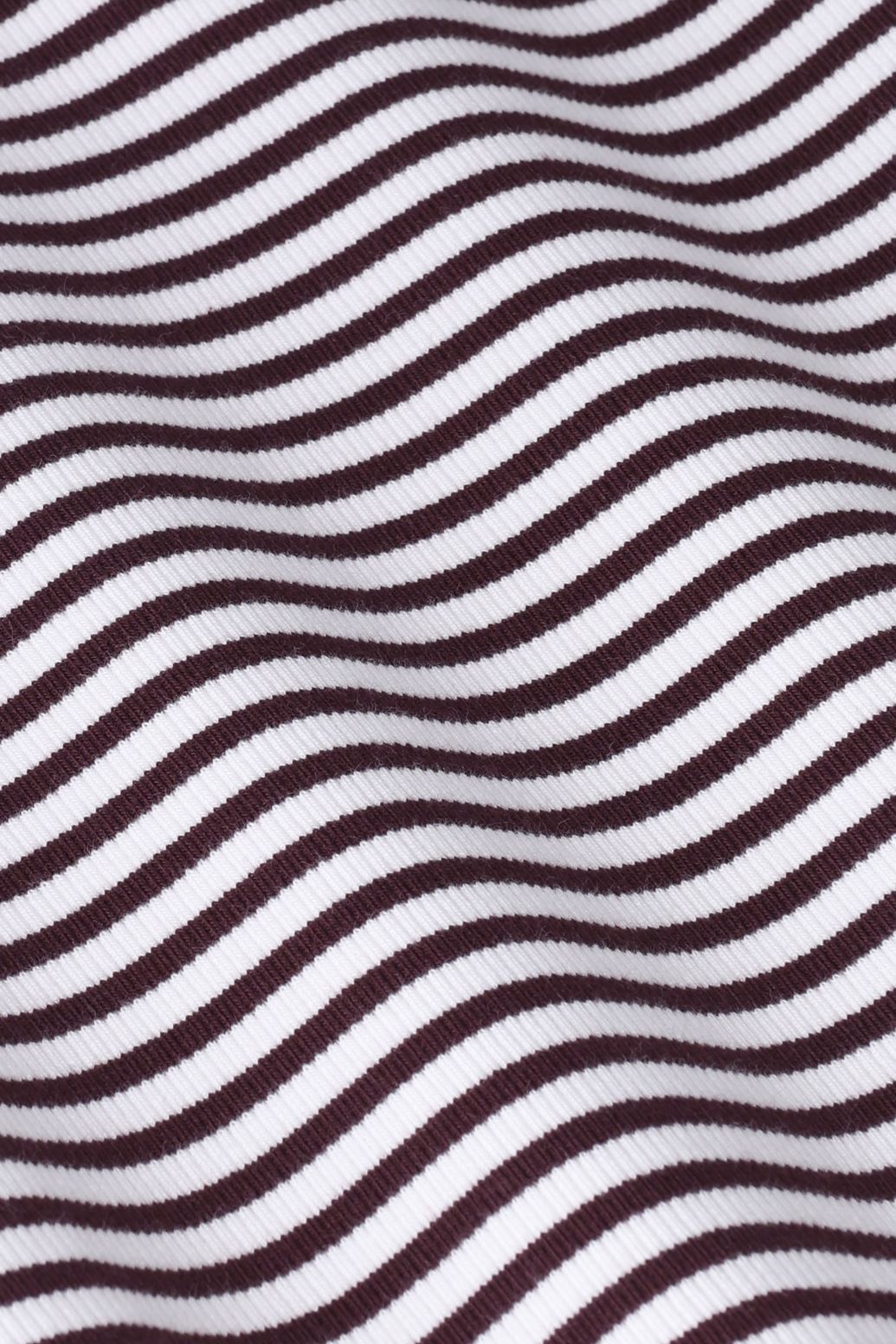 T-shirt rayé - marron foncé