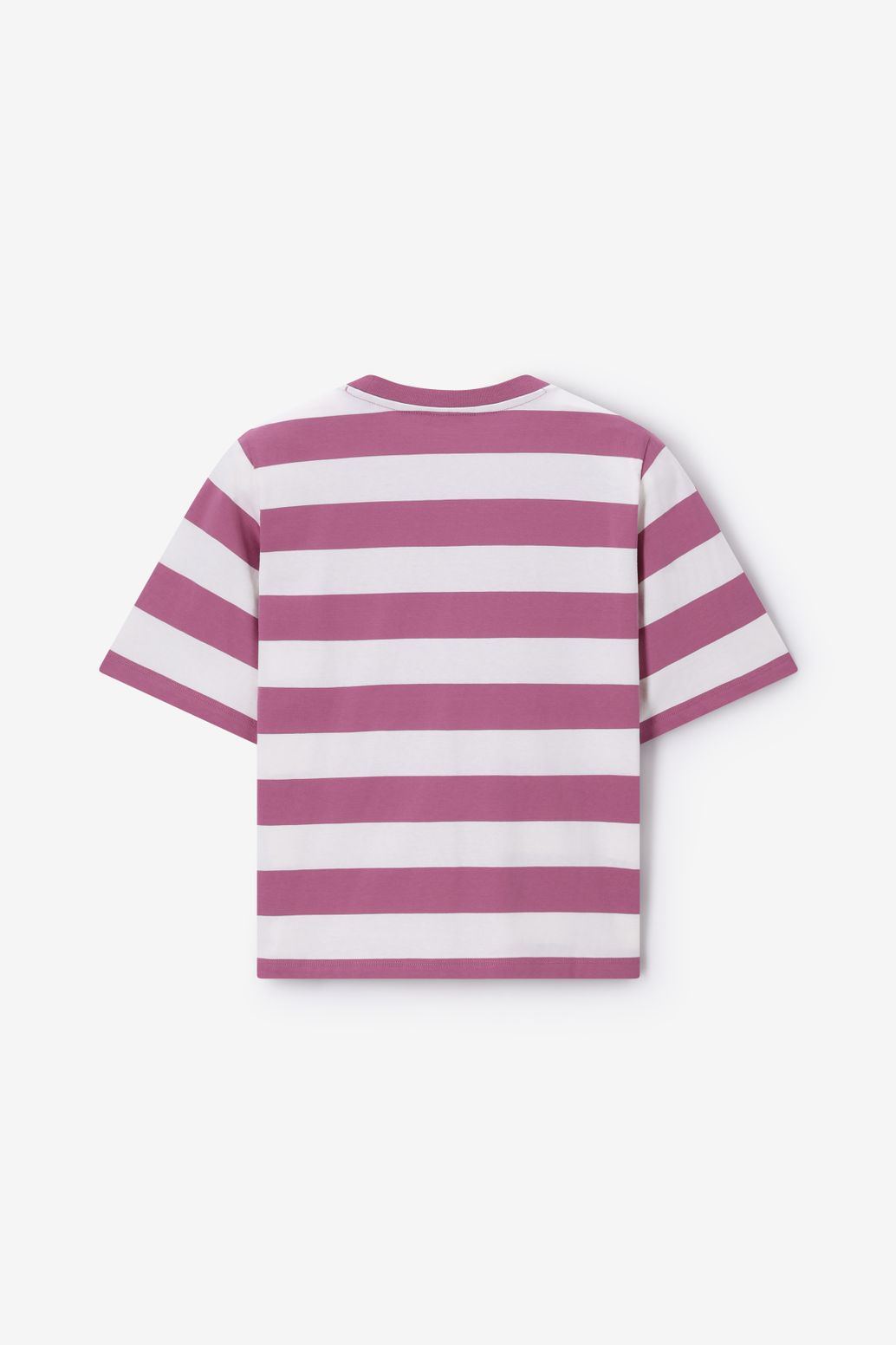 Paarse gestreept T-shirt