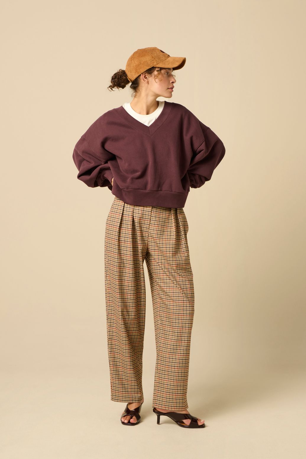 Oversize-Sweater - dunkelbraun