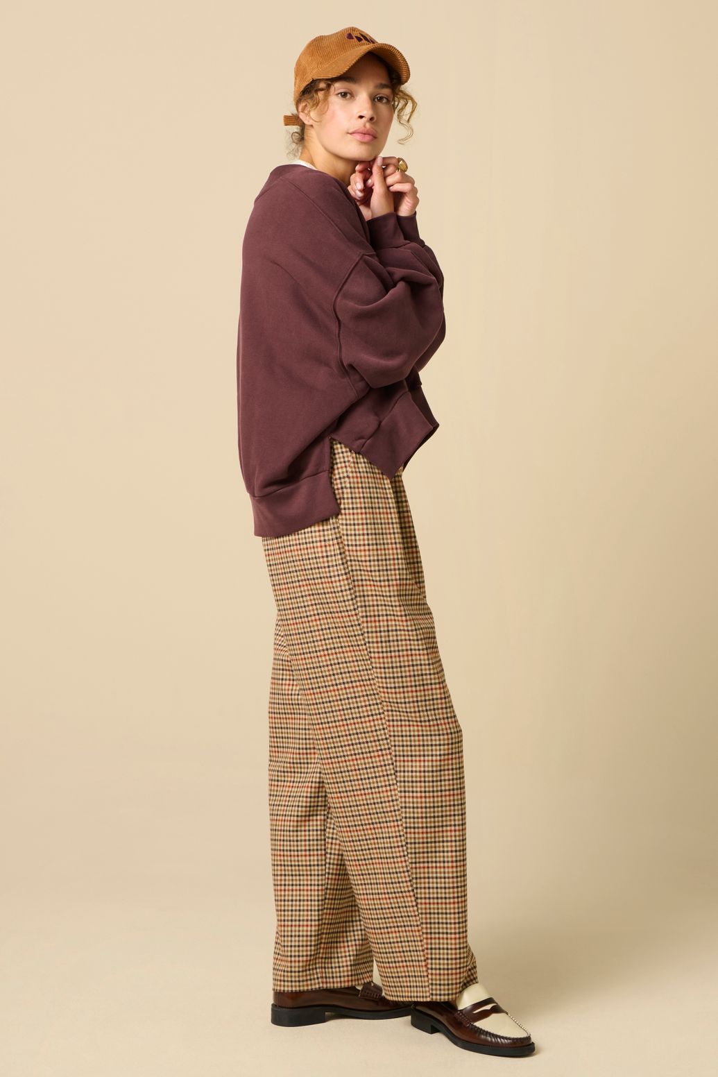 Oversize-Sweater - dunkelbraun