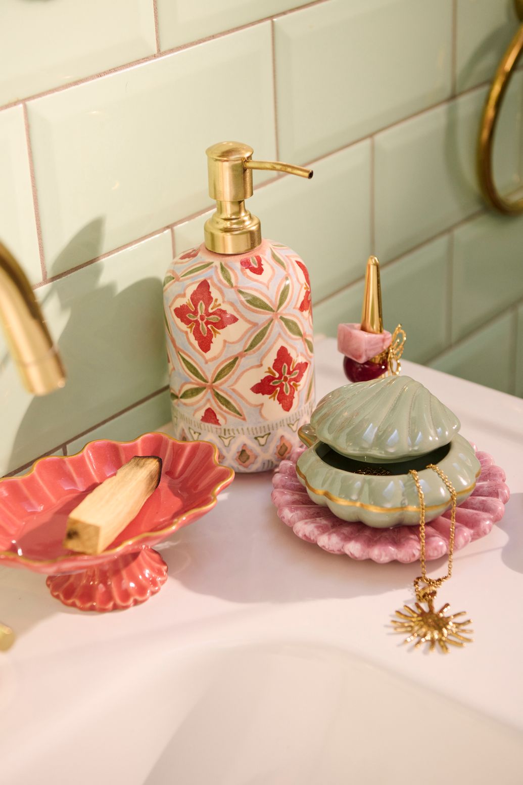Petite boîte coquillage - vert