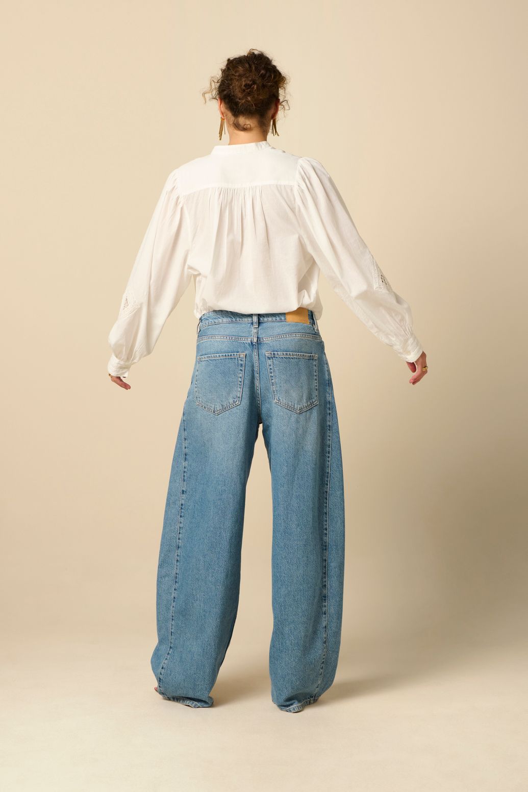 Blouse avec broderies - blanc