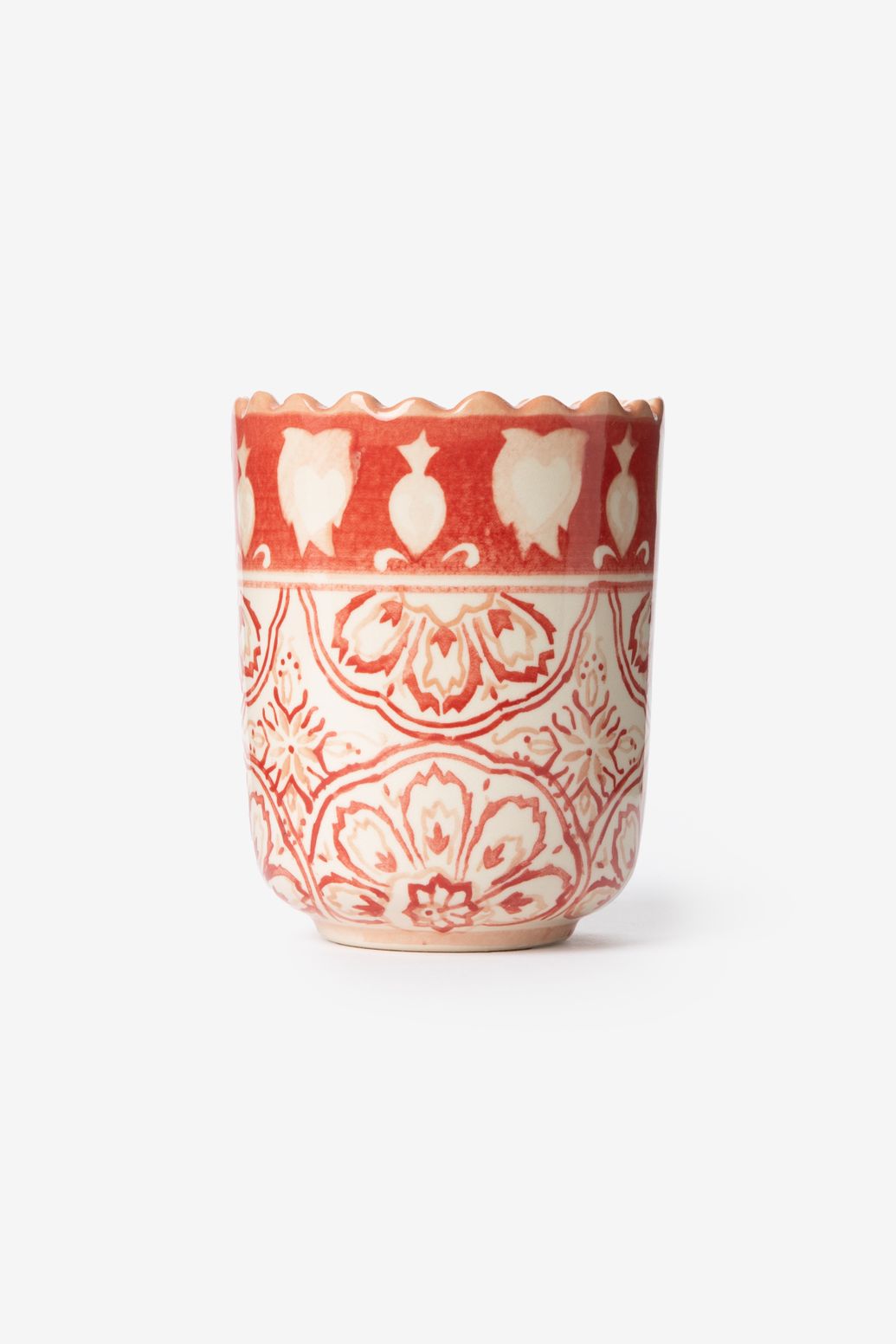 Roze tandenborstelhouder met hartjes patroon