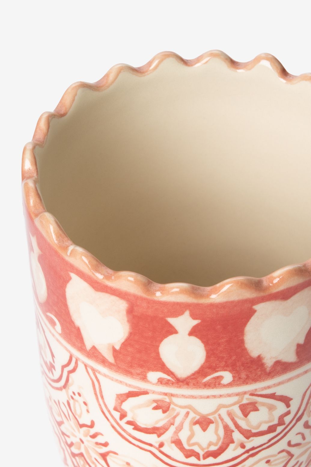Roze tandenborstelhouder met hartjes patroon