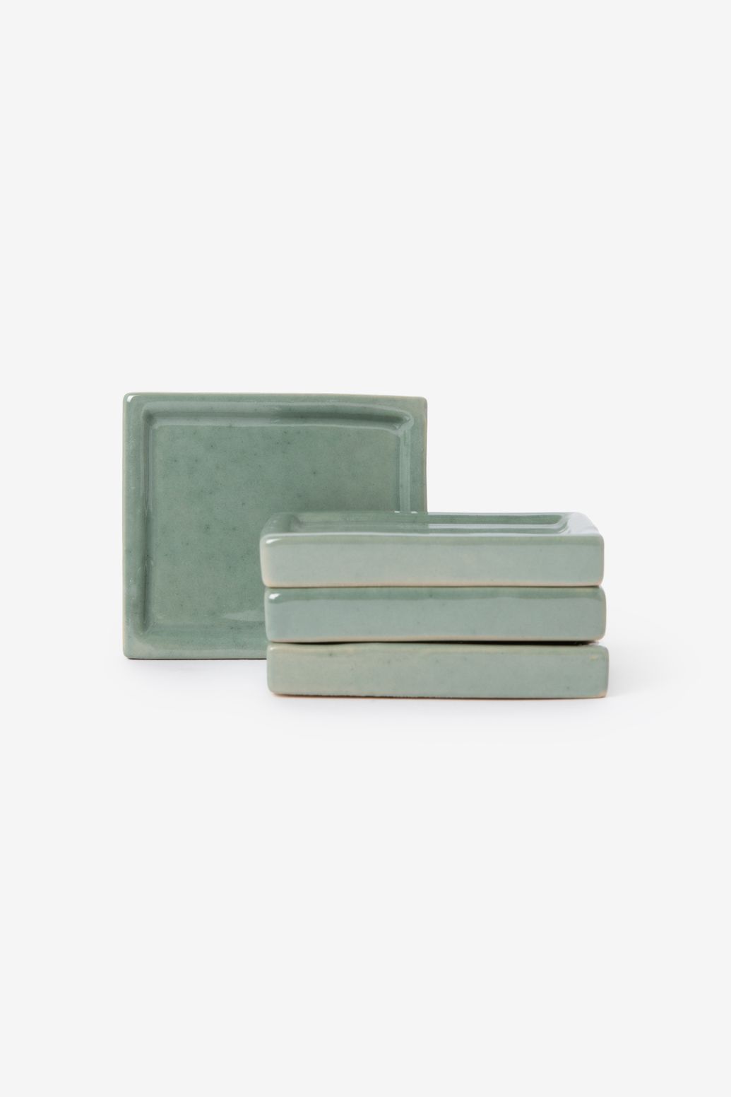 Groene glazed schaaltjes