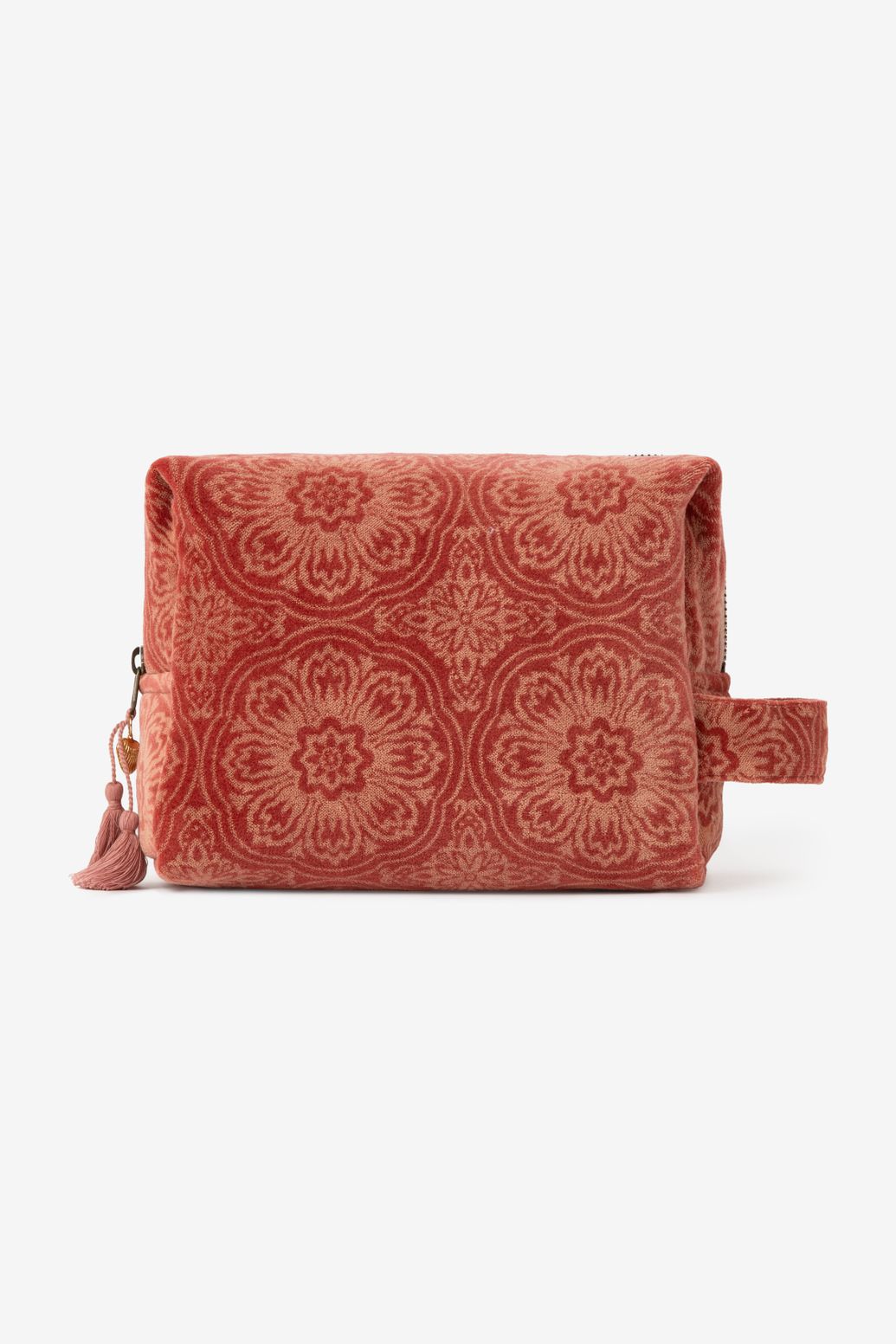 Trousse de toilette en velours - rose