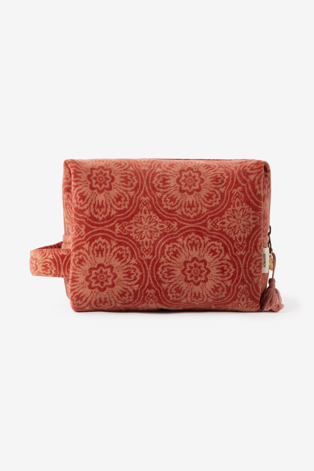 Trousse de toilette en velours - rose