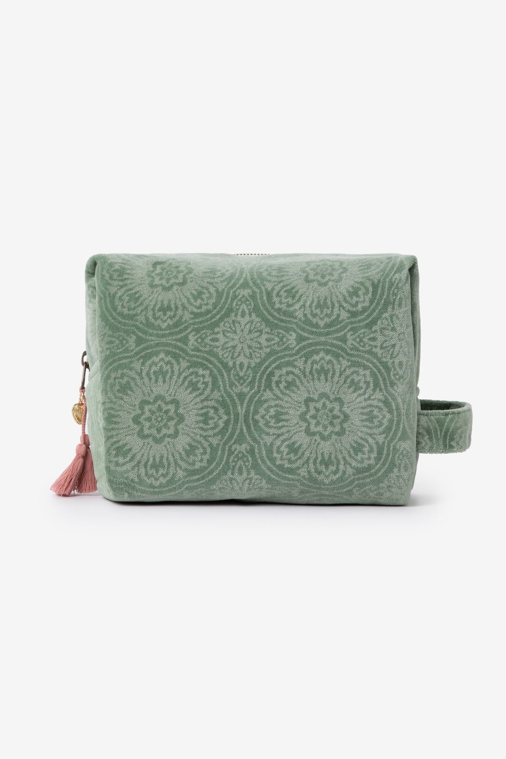 Trousse de toilette en velours - vert