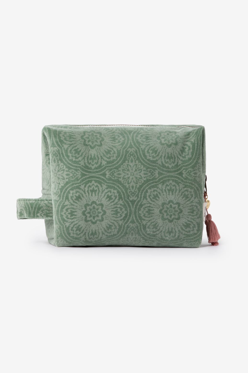 Trousse de toilette en velours - vert