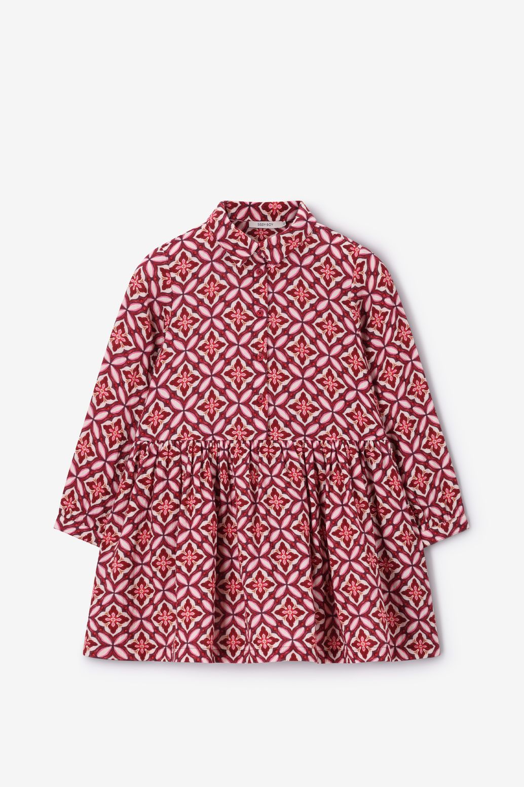 Robe avec imprimé - rouge