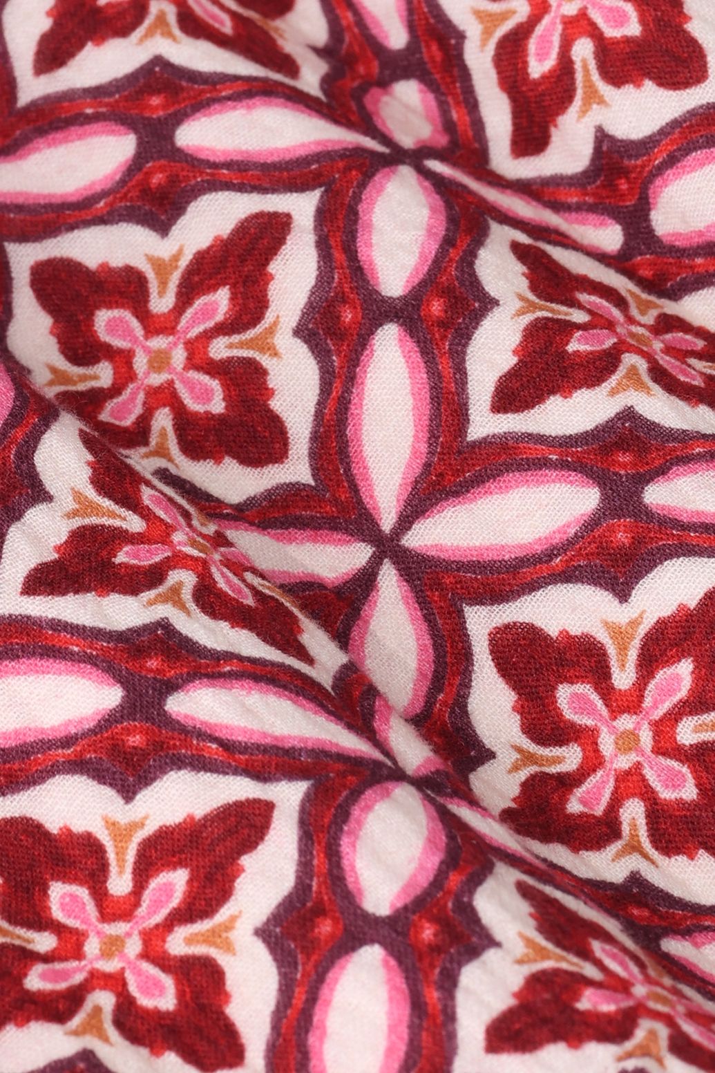 Robe avec imprimé - rouge