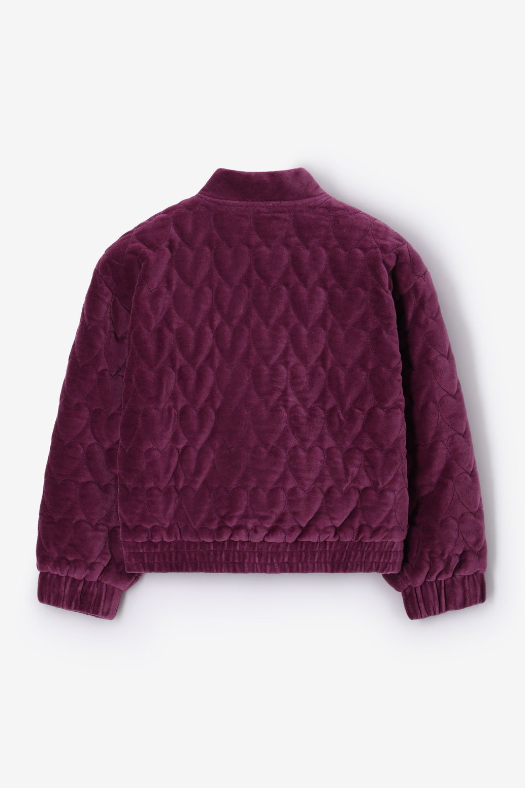 Donkerpaars velvet bomber jack