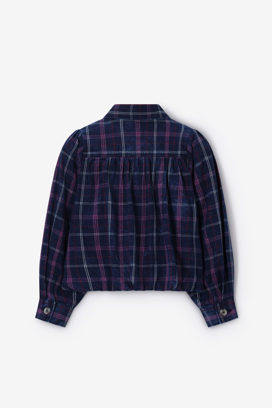 Donkerblauw geruit jack