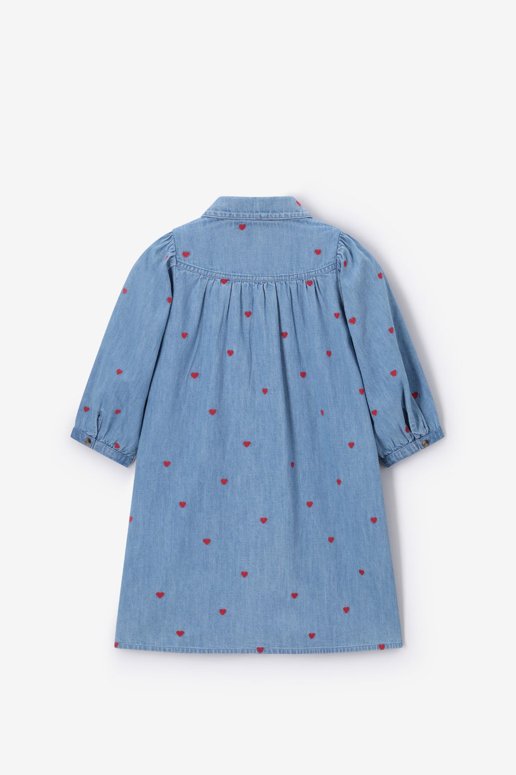 Robe en jean avec cœurs - bleu