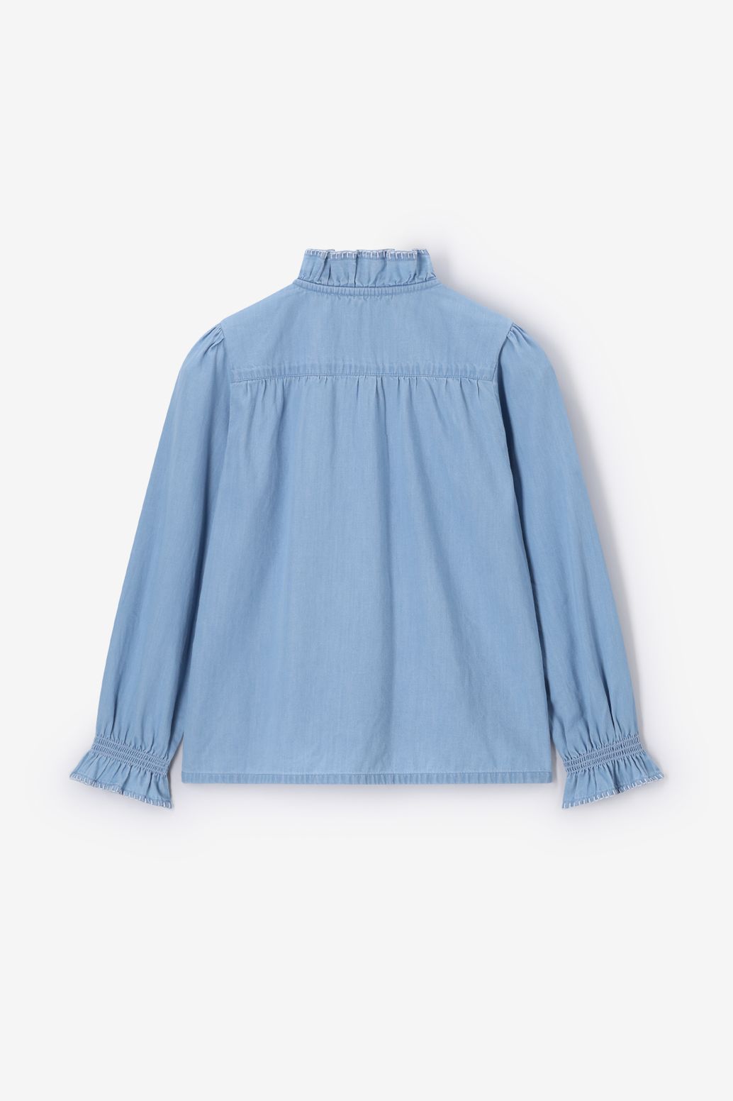 Jeansbluse - hellblau