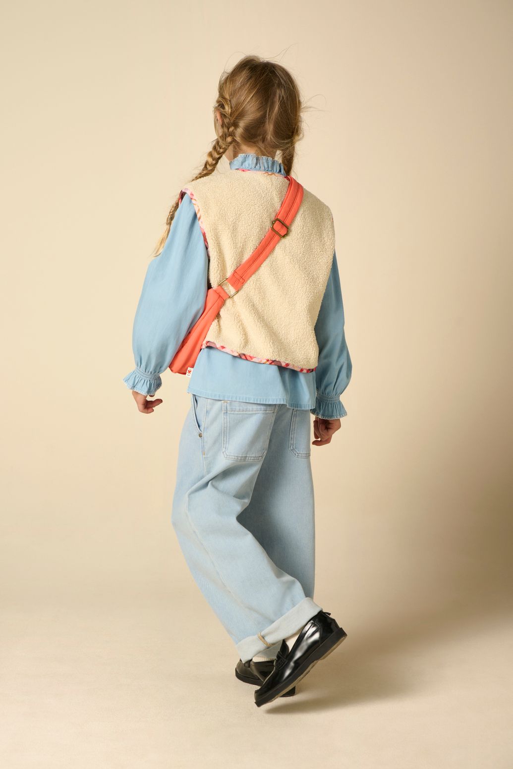 Jeansbluse - hellblau