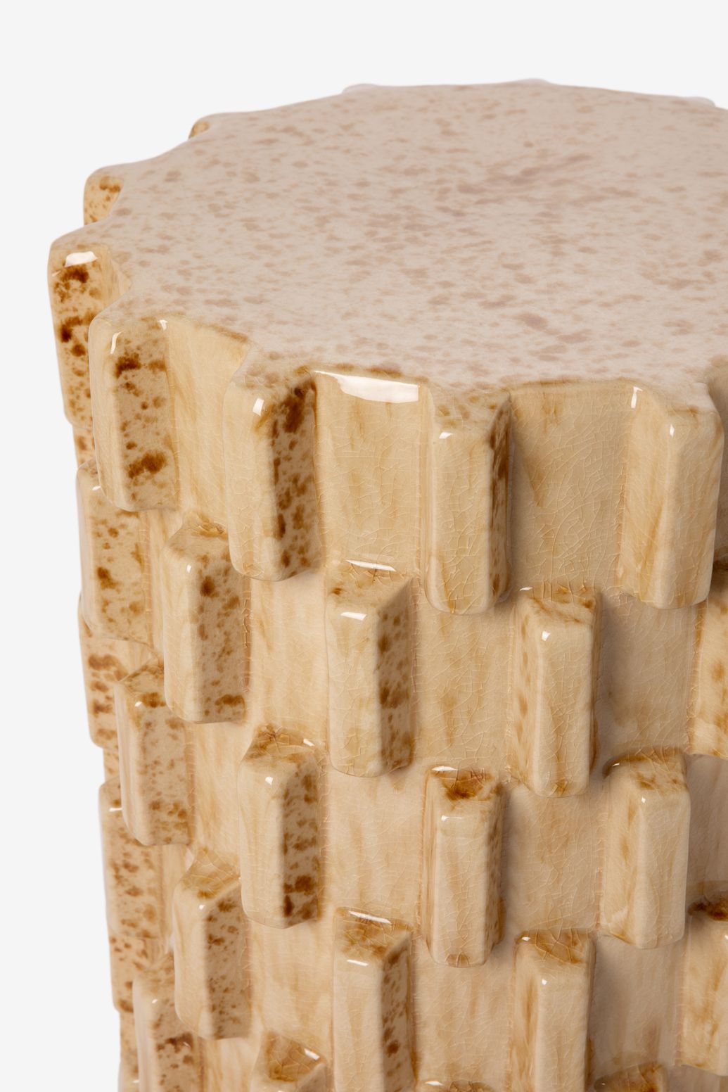 WOOOD Table d'appoint en céramique - beige