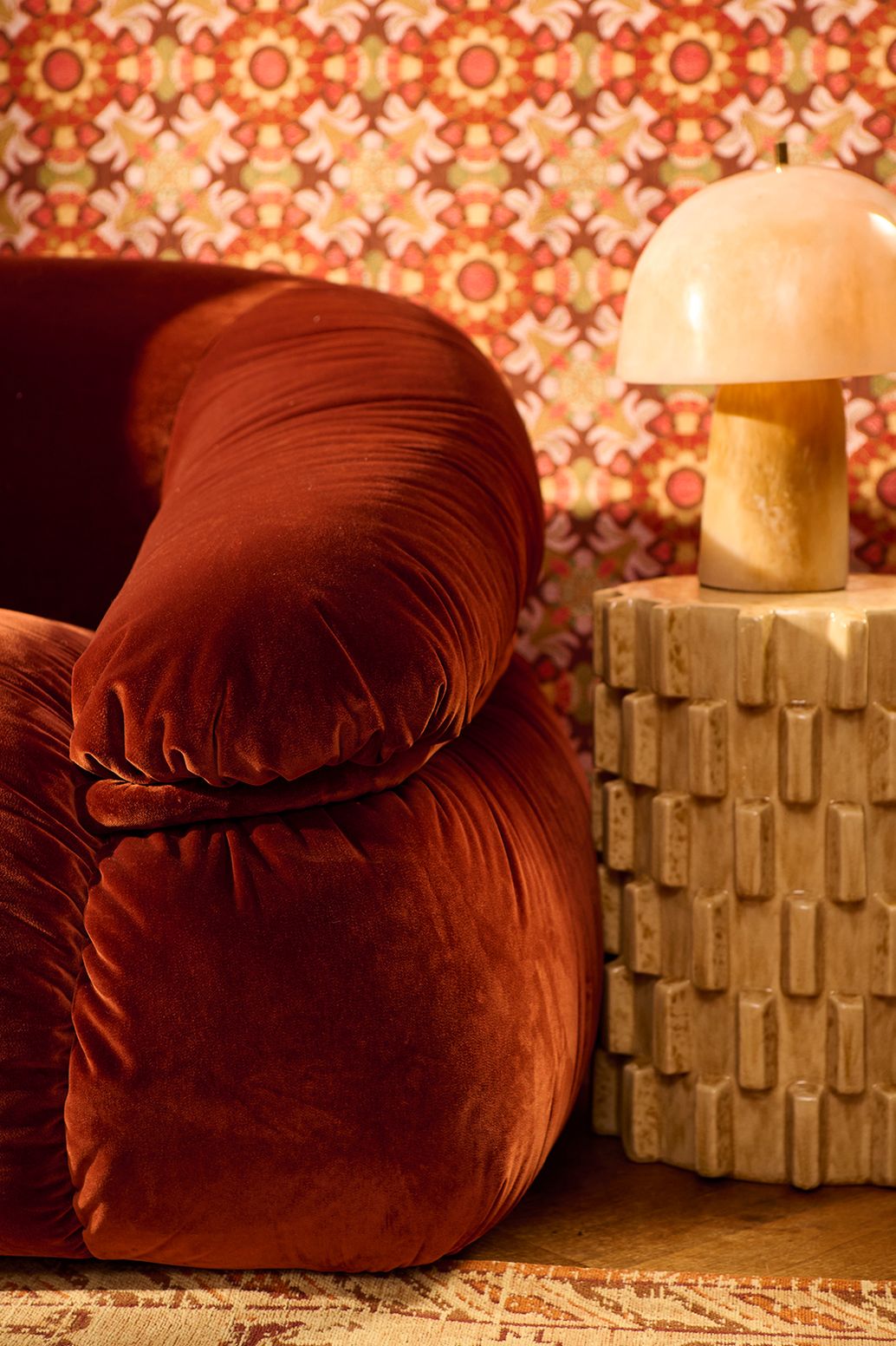 WOOOD Table d'appoint en céramique - beige
