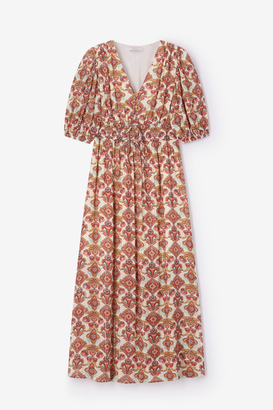 Kleid mit Blumenmuster - weiß