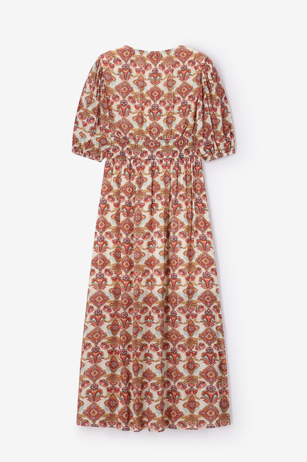Kleid mit Blumenmuster - weiß