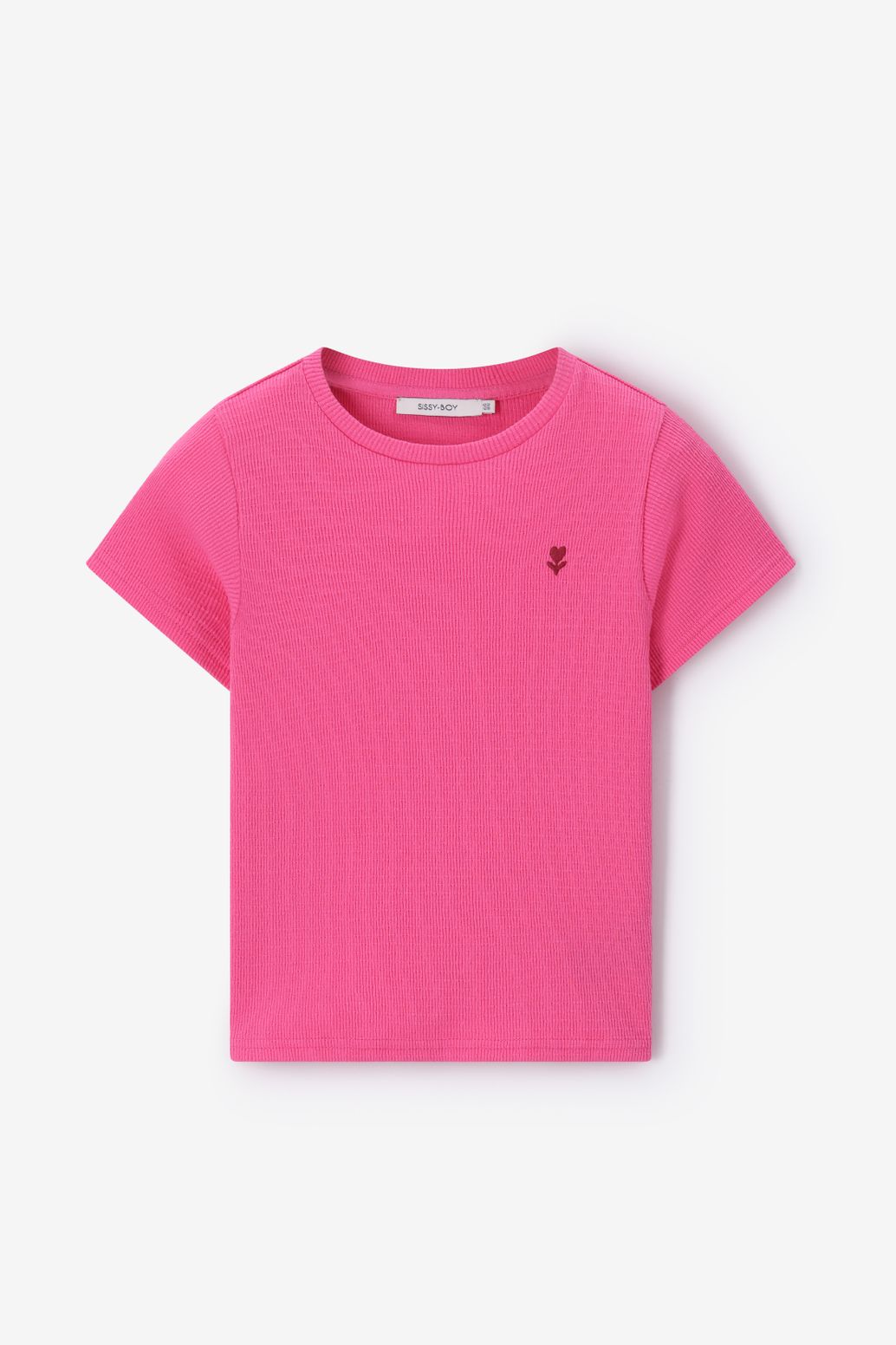 T-shirt avec broderie - rose