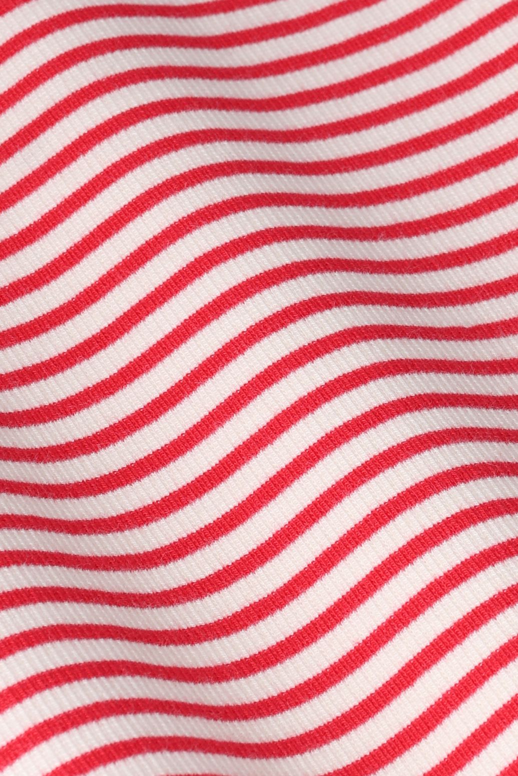 T-shirt manches longues rayé - rouge