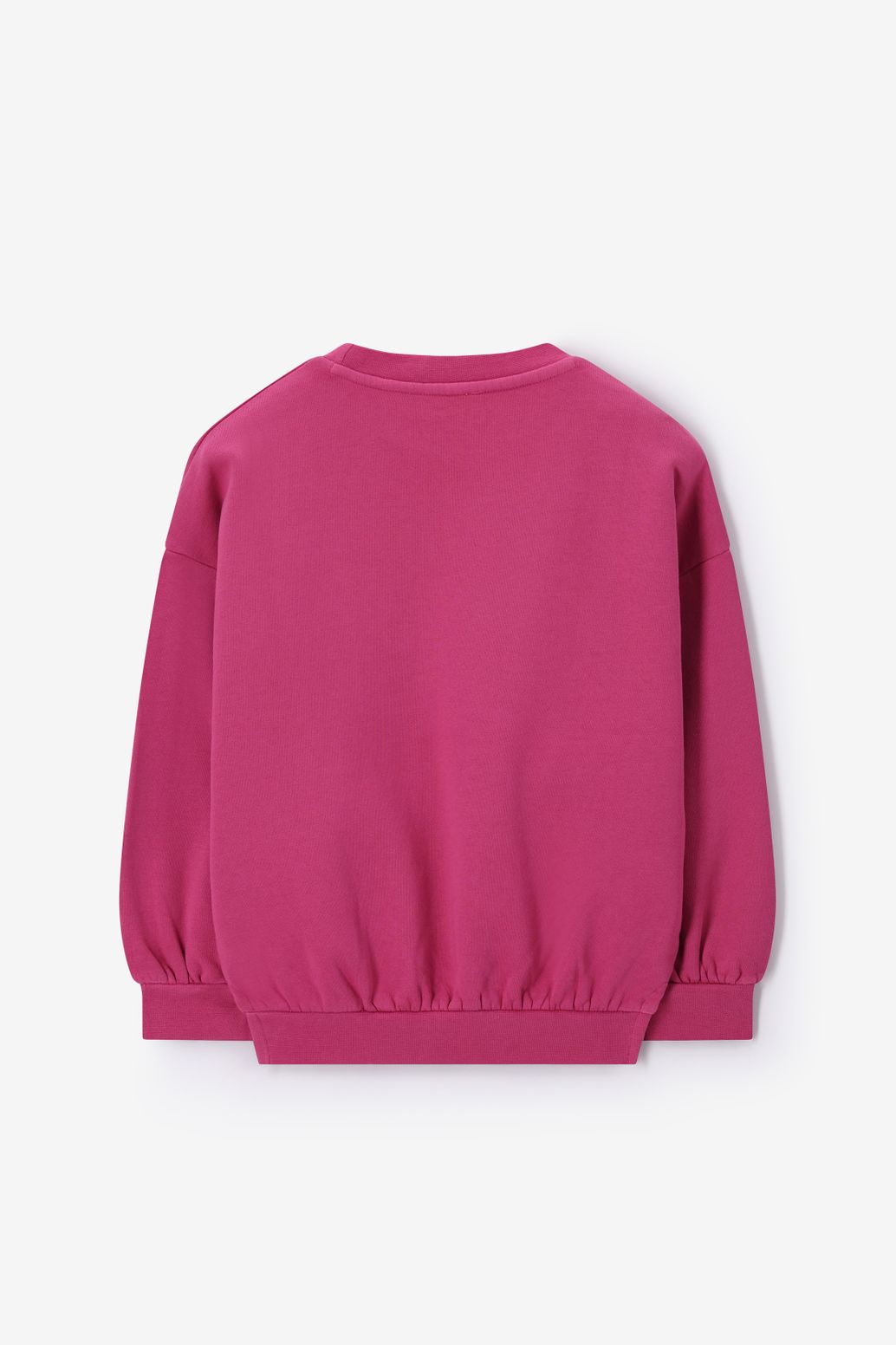 Sweat avec écusson - rose foncé