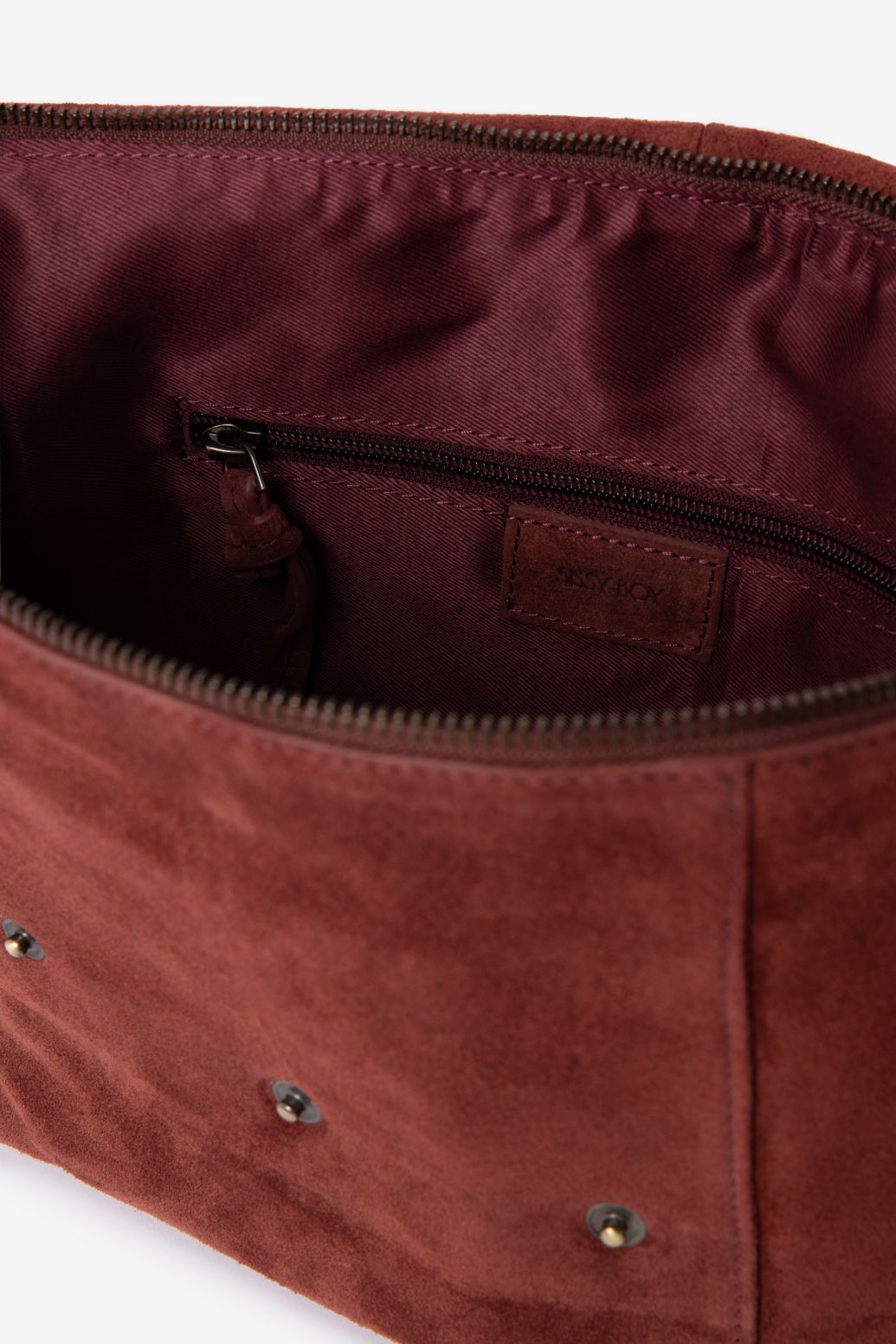 Donkerrode crossbody tas